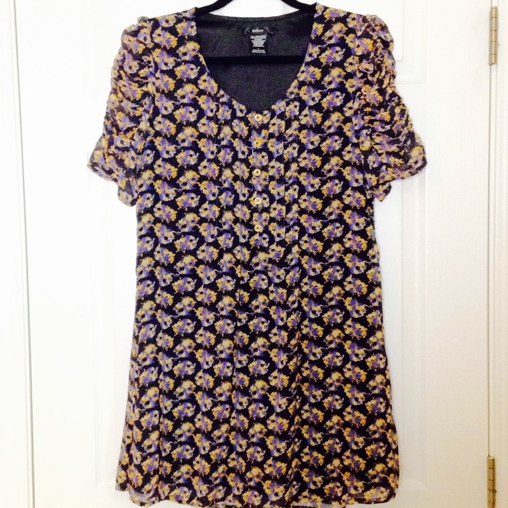 EUC 💛 Easley Abstract Print Tunic Mini Dress